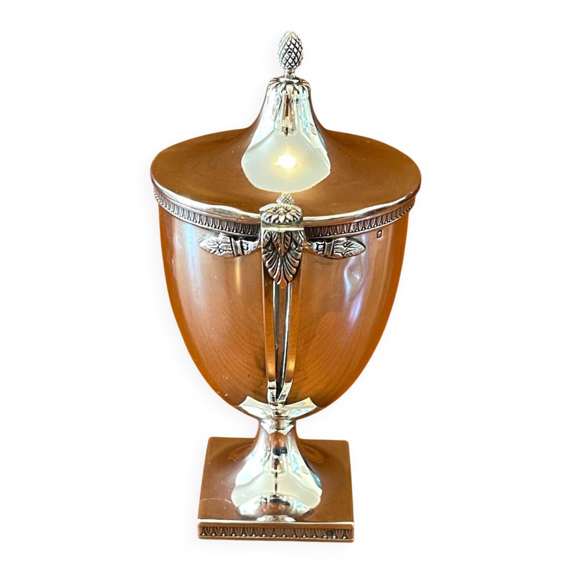 Solid silver bonbonnière, silversmith Émile Puiforcat