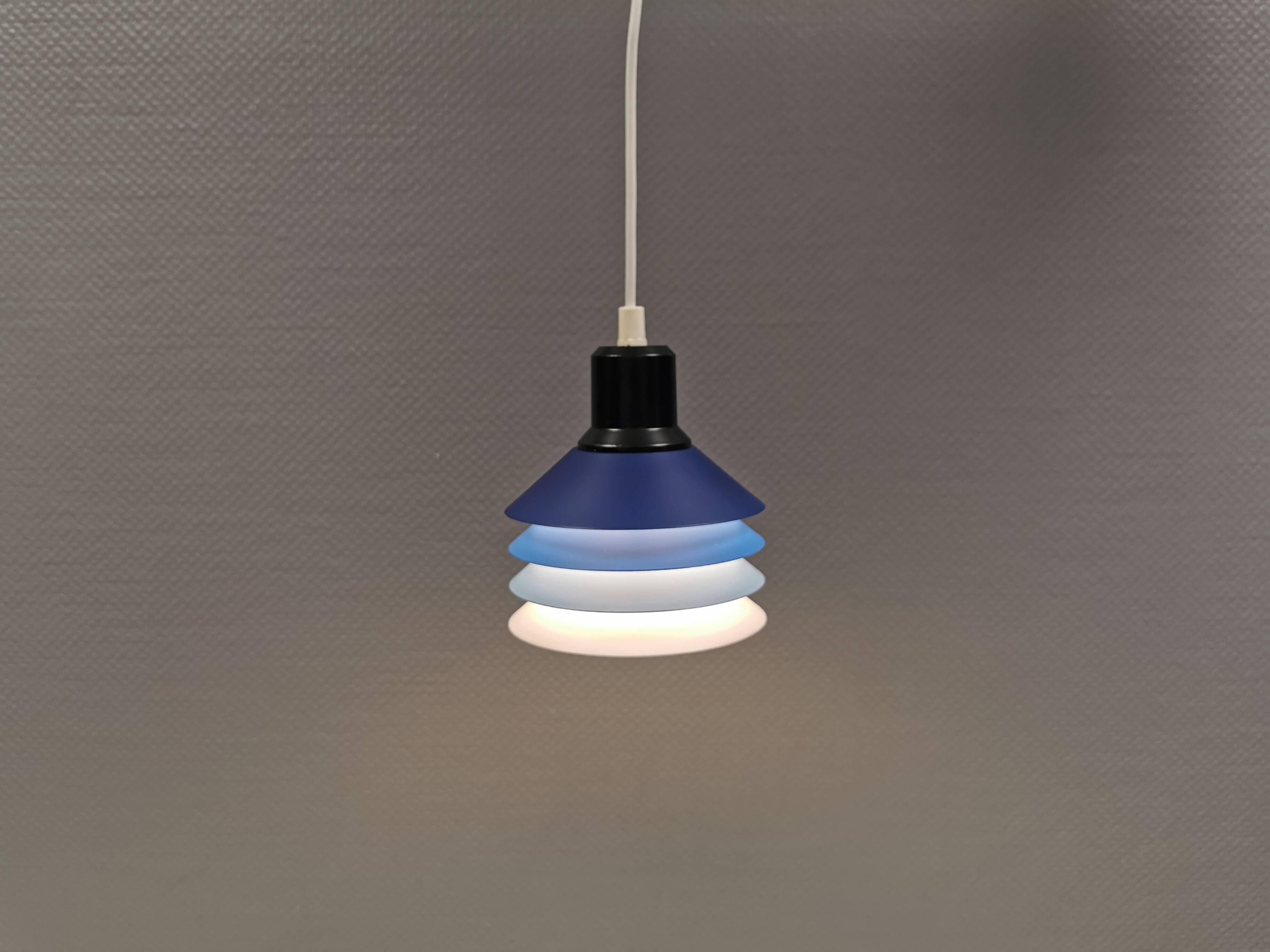 Hanging lamp model Siam with 4 layers of shades. Denmark 1980s