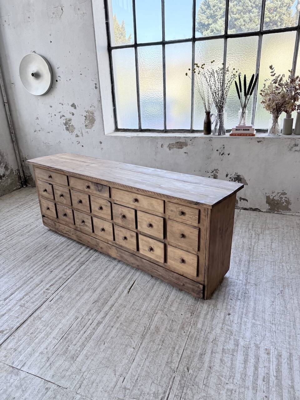 1950s workshop furniture in pine