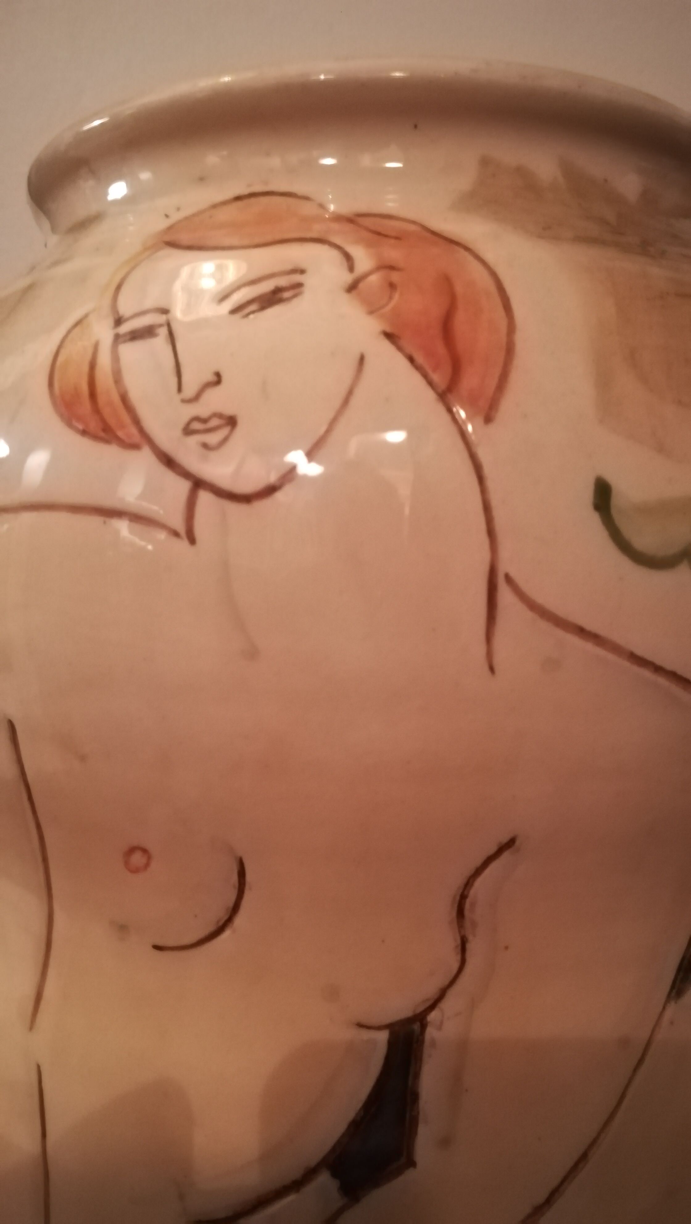 Vase ceramic by Michael kay, signed and dated 2004.