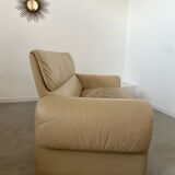 Vintage design sofa de sede ds-2011 in cream leather 2 places