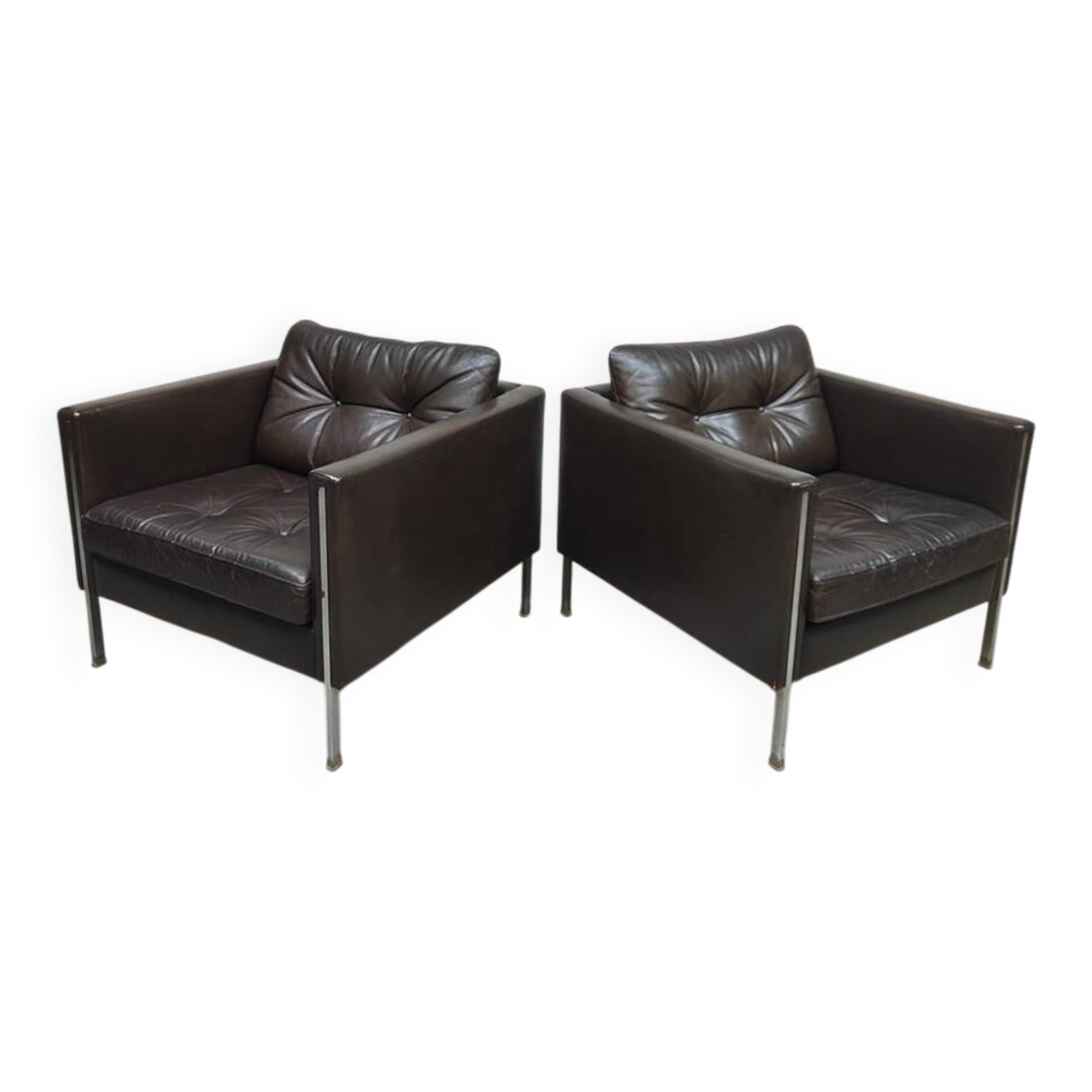 Vintage Dutch design 442 lounge chairs Pierre Paulin Artifort 1962