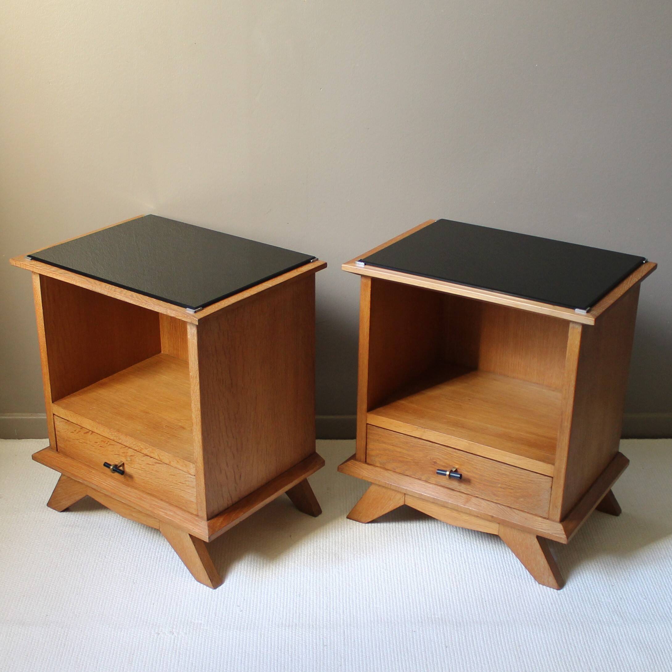 Pair of 50s/60s bedside tables