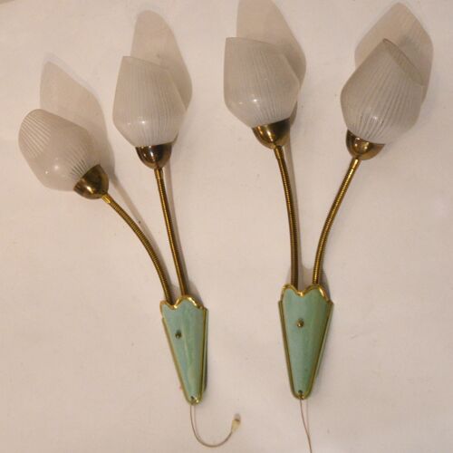 Pair of wall lamps 50s