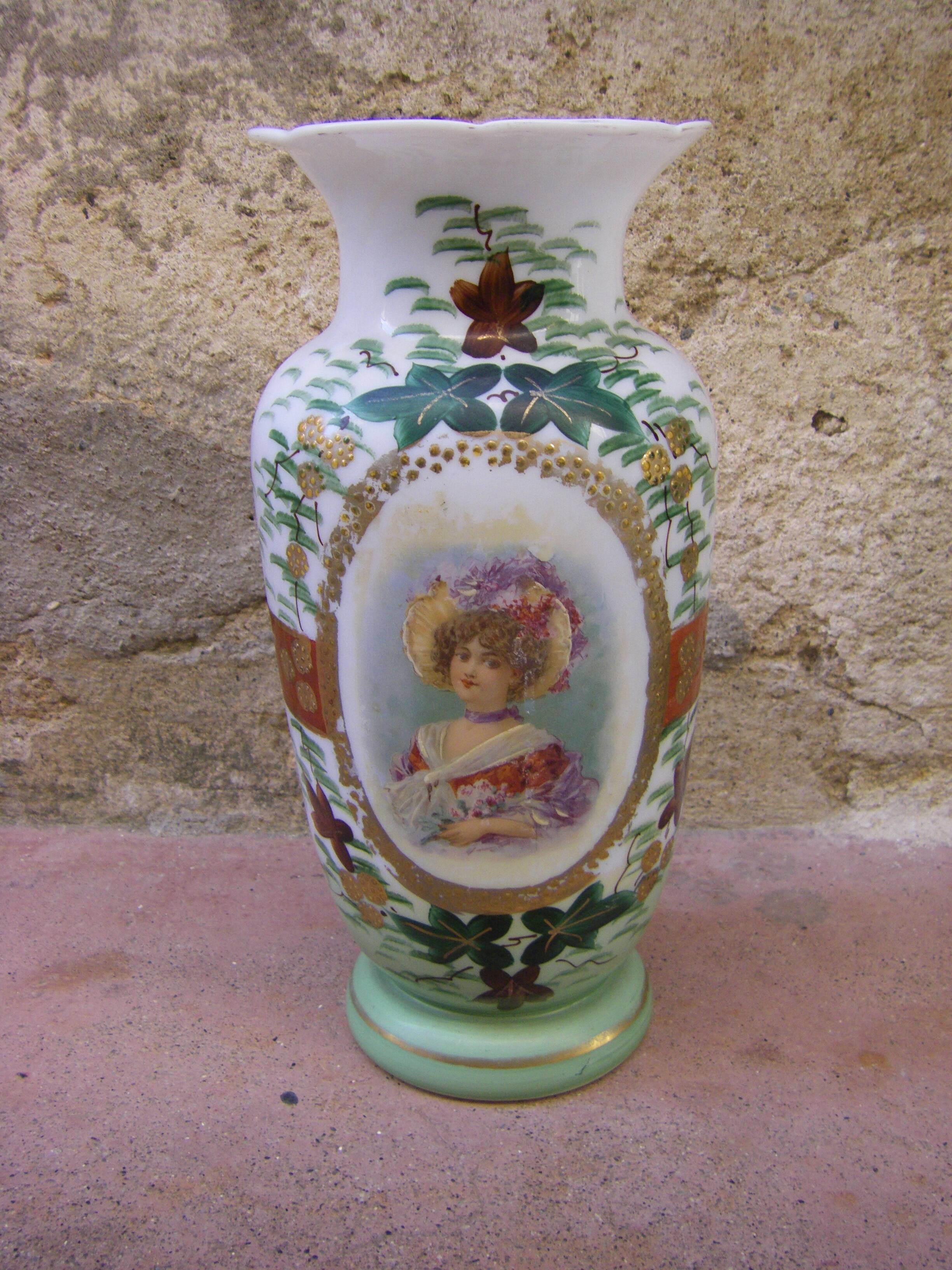 Ancient opaline vase