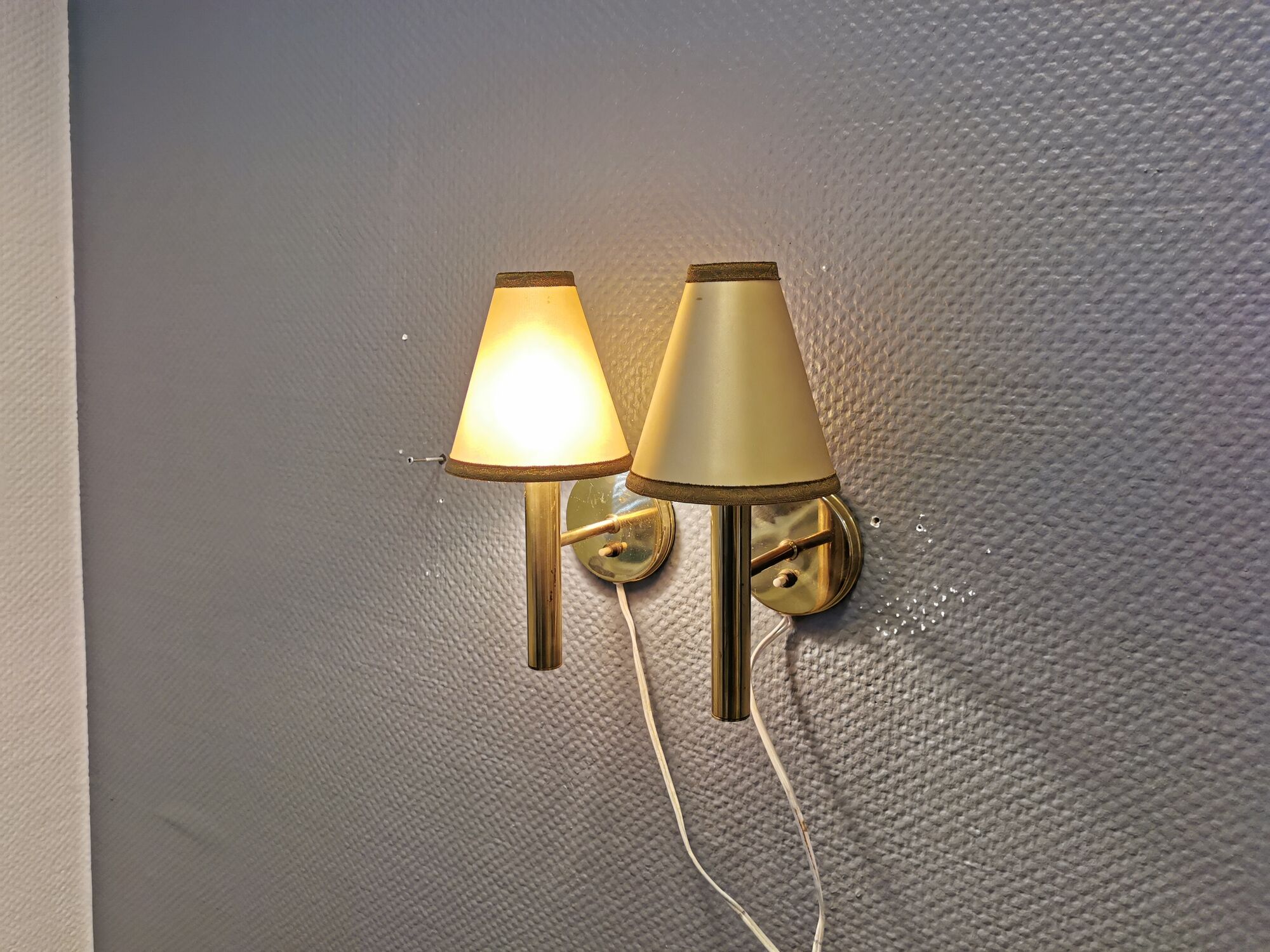 A set of wall lamps from the 70s, designed by Svend Mejlstrøm, for MS Lighting Denmark.
