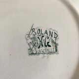 Keller and Guerin Luneville iron earth dessert plates, Rolan model