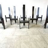 Golem chairs by Vico Magistretti, set of 8, 1970s