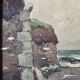 Claude Houal Watercolour No. 21 Cottages of Morbihan Circa 1950
