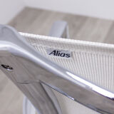 Bigframe 44/440 chair from alias with armrests and mesh white