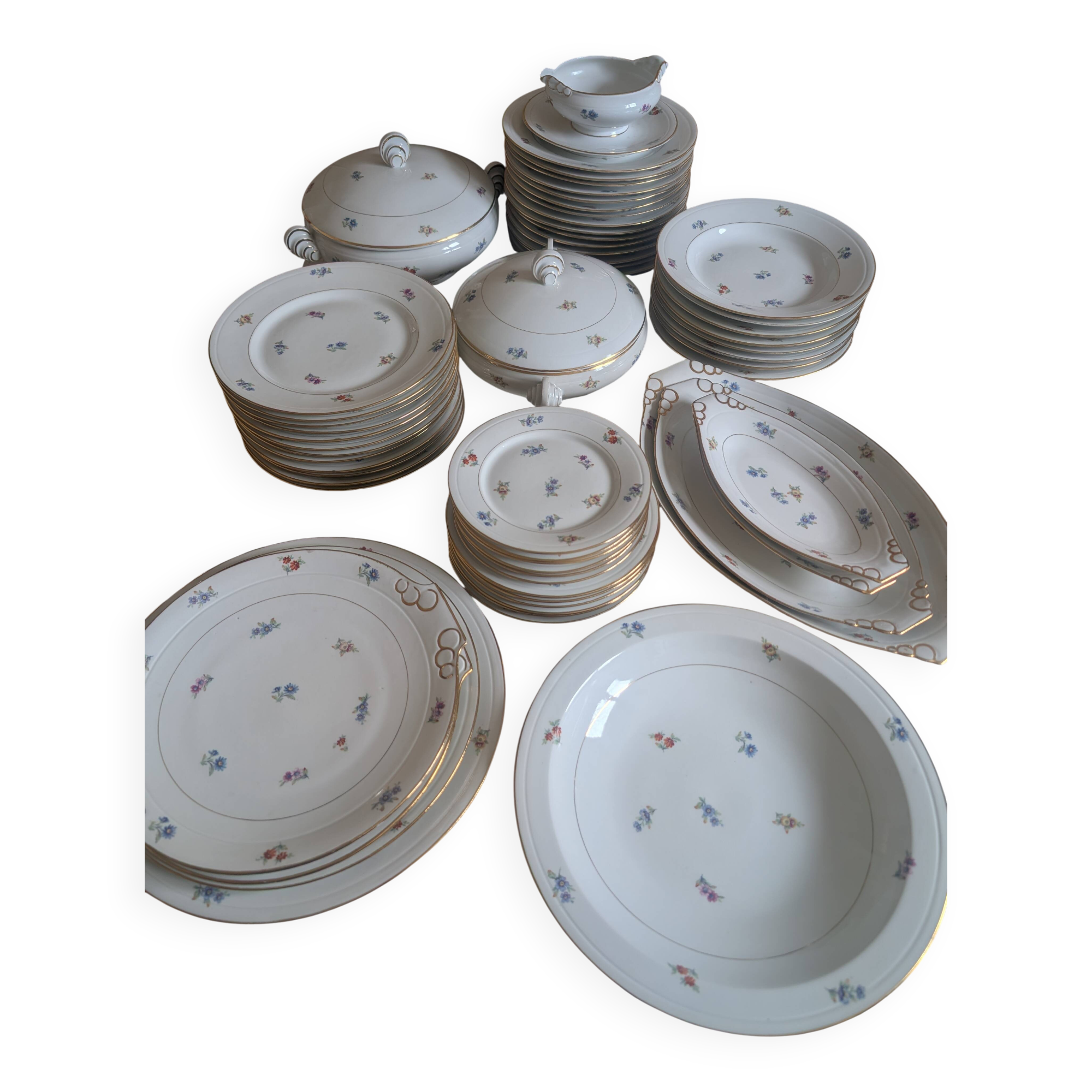 40s porcelain tableware from Limoges