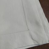 Antique white granite cotton tablecloth 135 x 145 cm