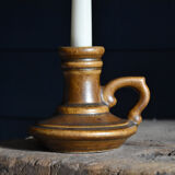 Maronne stoneware candle holder