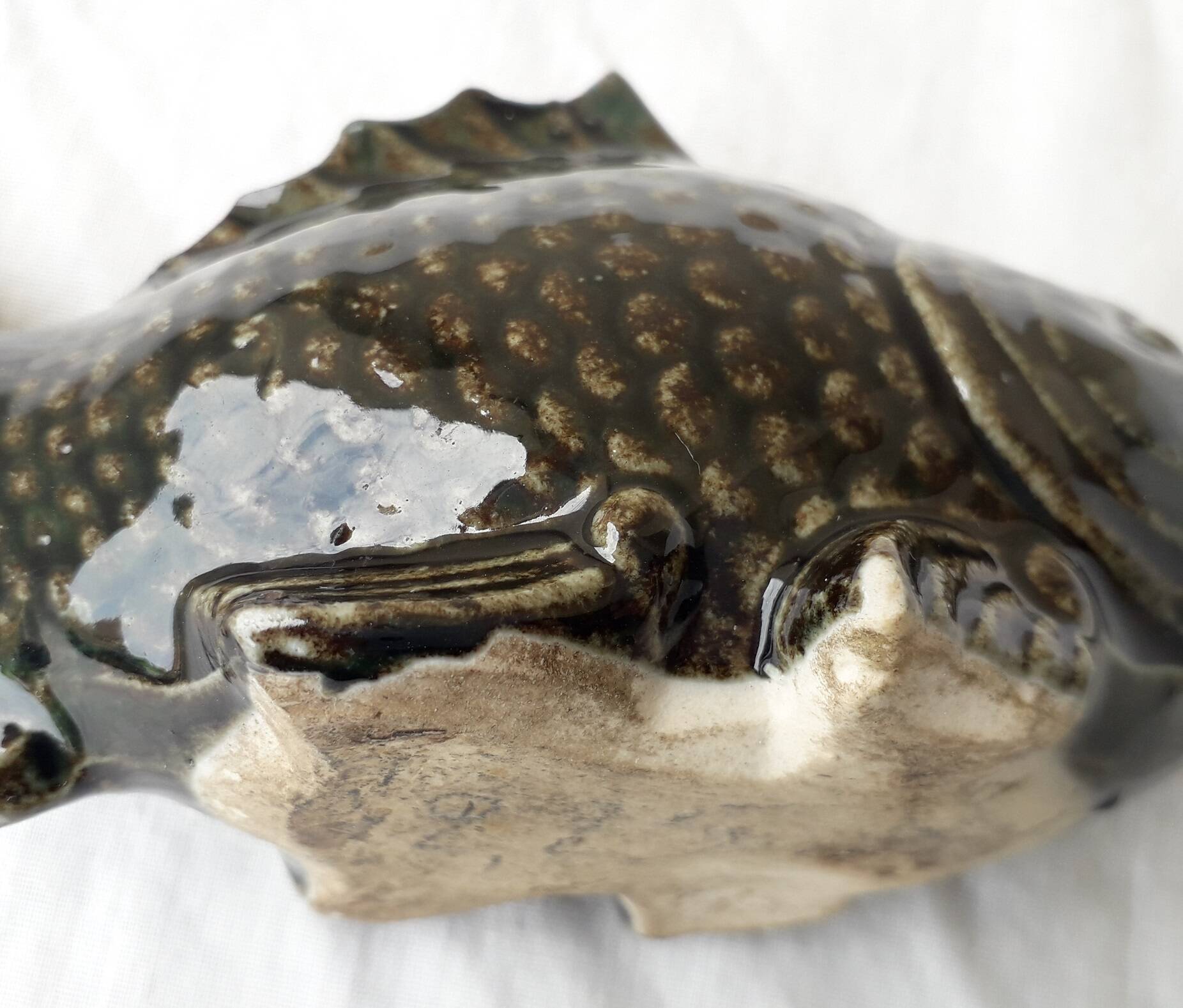 Ceramic fish piggy bank