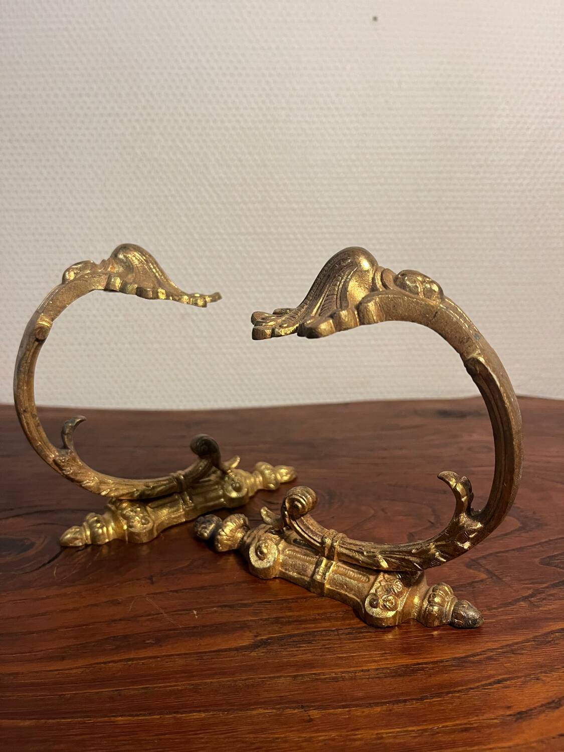 Bronze curtain tieback hook