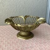 Art Nouveau openwork brass cut