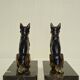 Vintage dog bookends