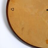 Beautiful round 1960s teak wall mirror by TH. POSS 'EFTF Copenhagen Denmark
