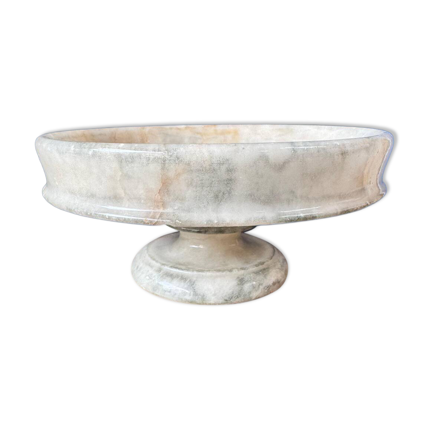 Beautiful footed bowl/trinket dish in alabaster.