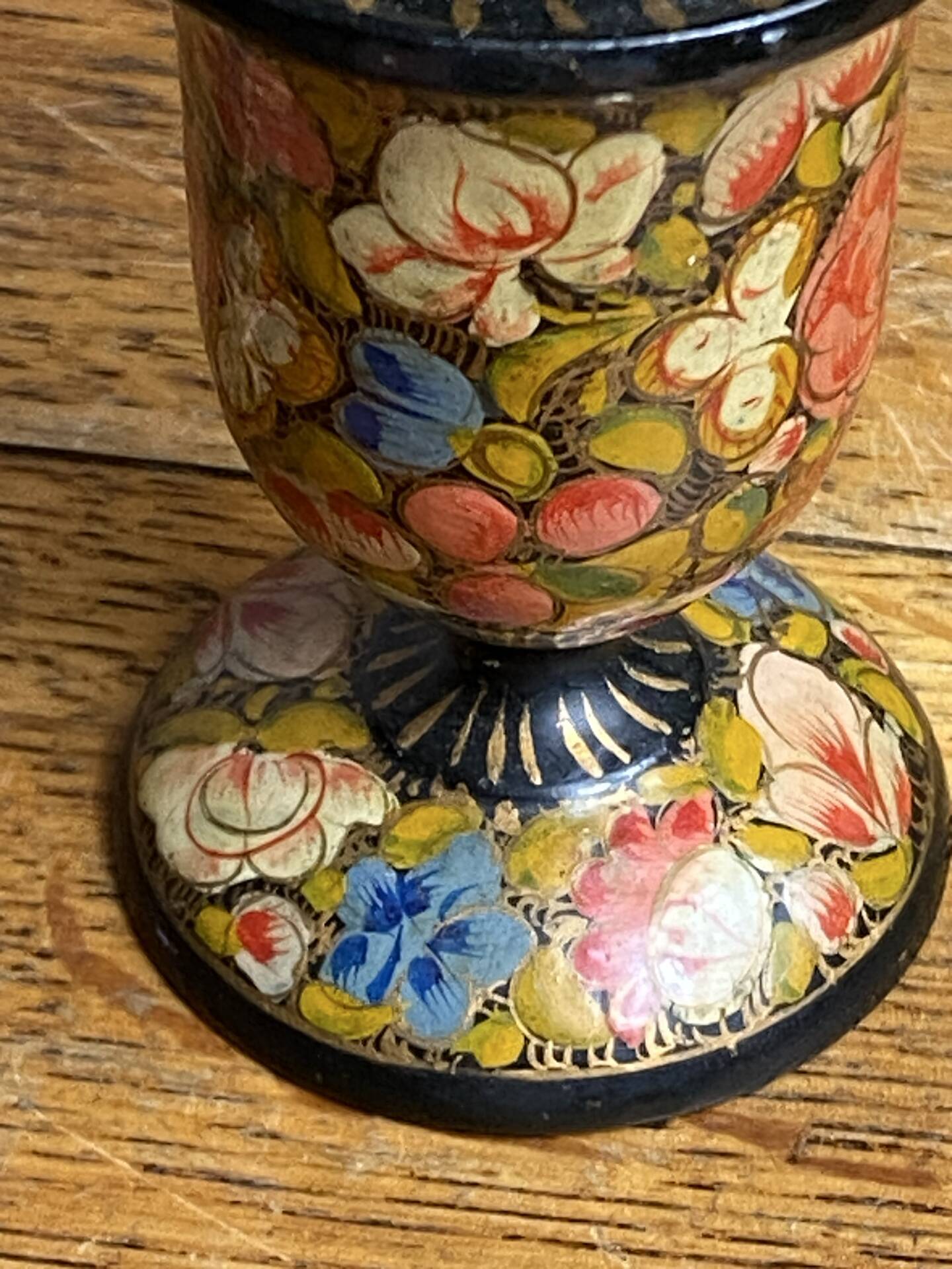 Kashmiri candlestick pair