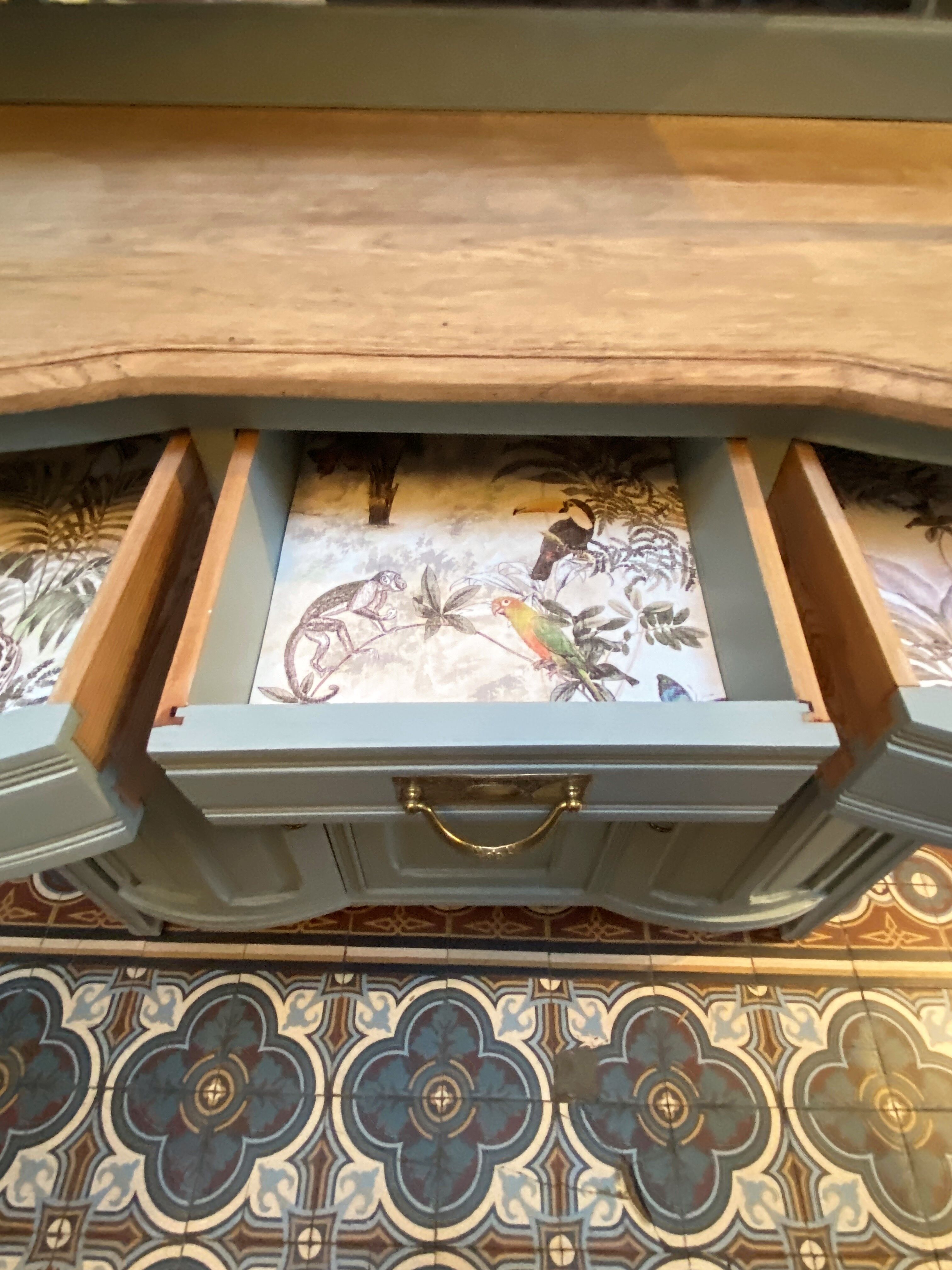 Two-body buffet cupboard