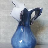 Gold and blue design vase Torcheux
