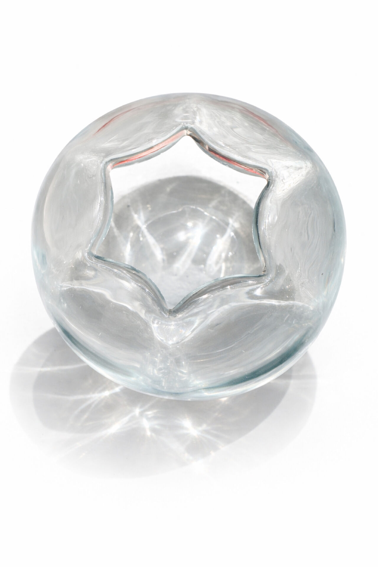 Vase en cristal "Stella Polaris" Vicke Lindstrand Orrefors, 1970