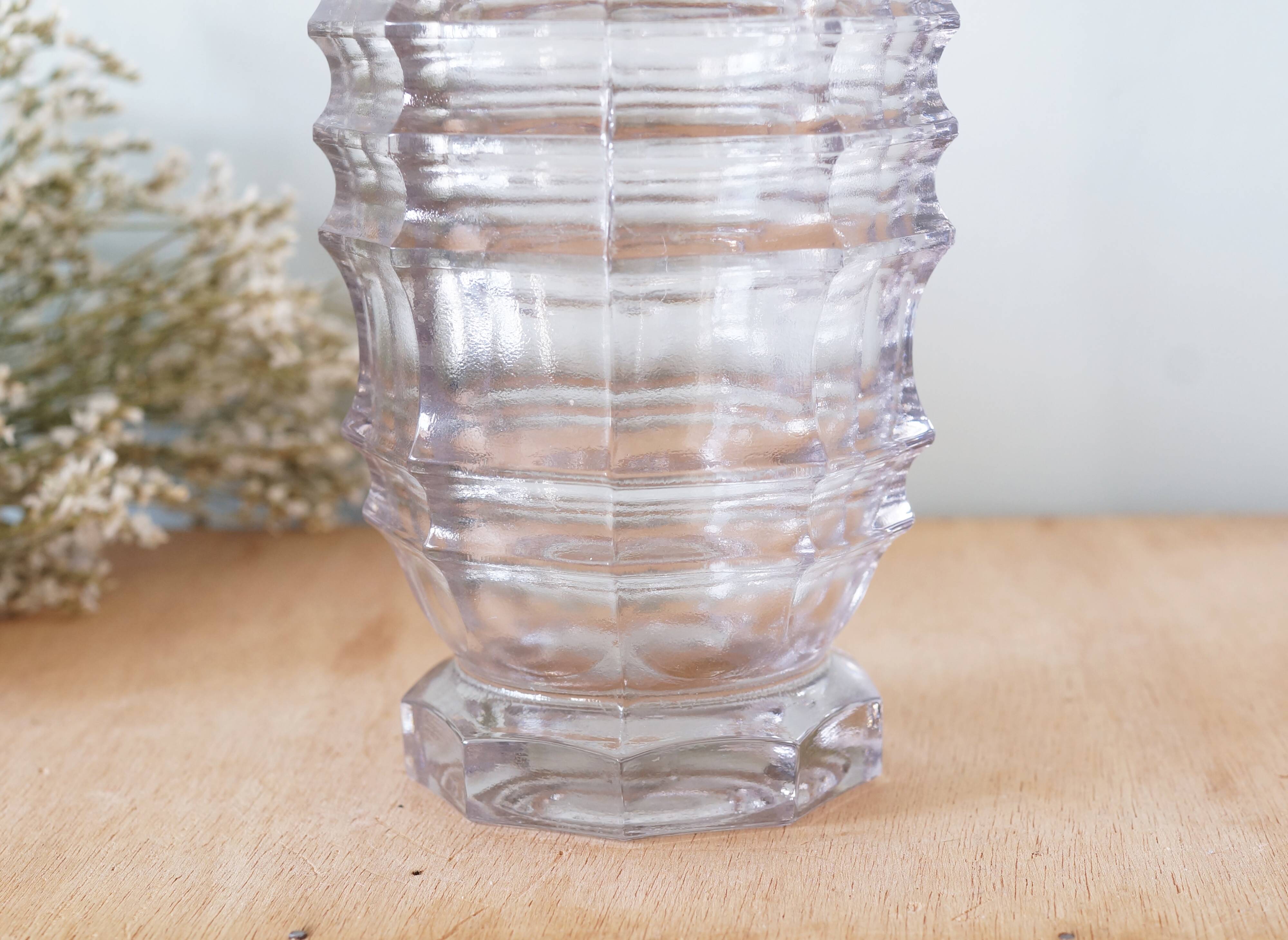 Glass vase 1930s or 1940s