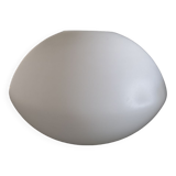Large translucent white glass globe - Ufo shape - Space Age - 1950s/1960s