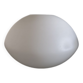 Large translucent white glass globe - Ufo shape - Space Age - 1950s/1960s