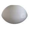 Grand globe en verre blanc translucide - Forme Ufo - Space Age - Années 1950/1960