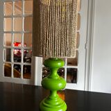1970s apple green lamp