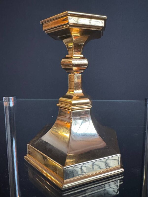 Bougeoir Nagel doré années 70