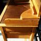Custom desk/console with 5 drawers and removable upper section.
