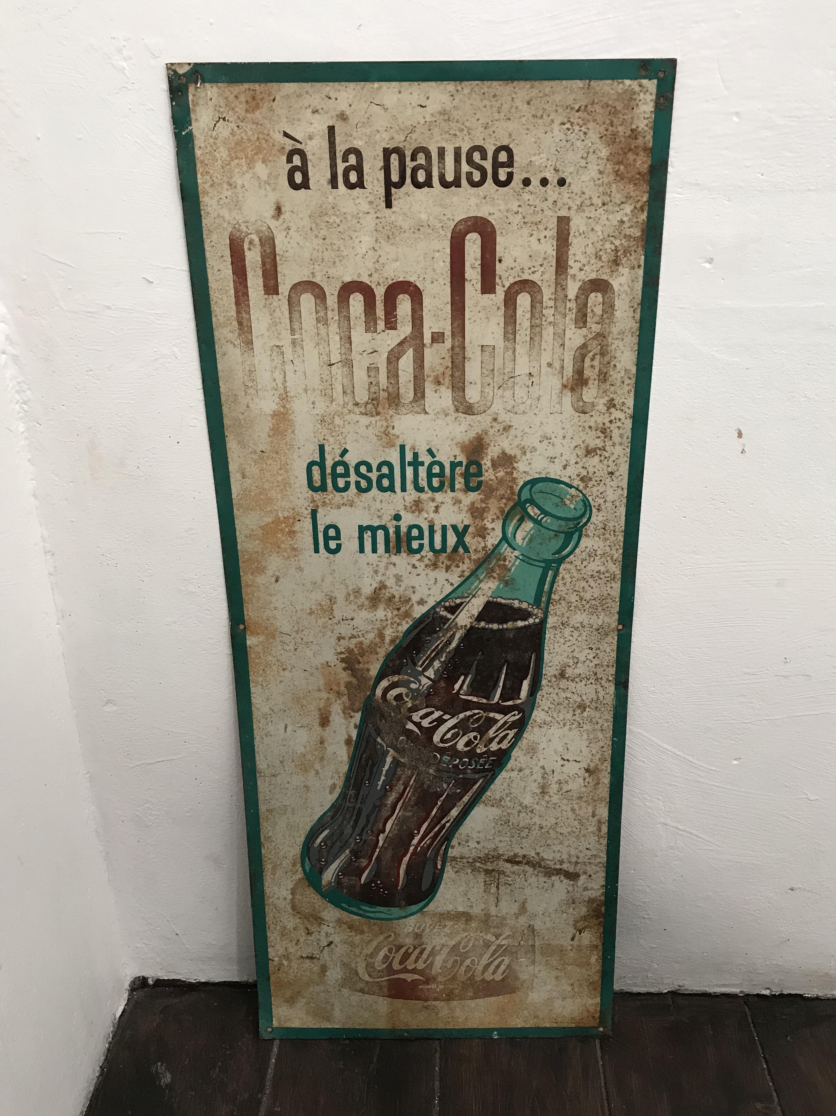 Coca Cola 50s advertising plate