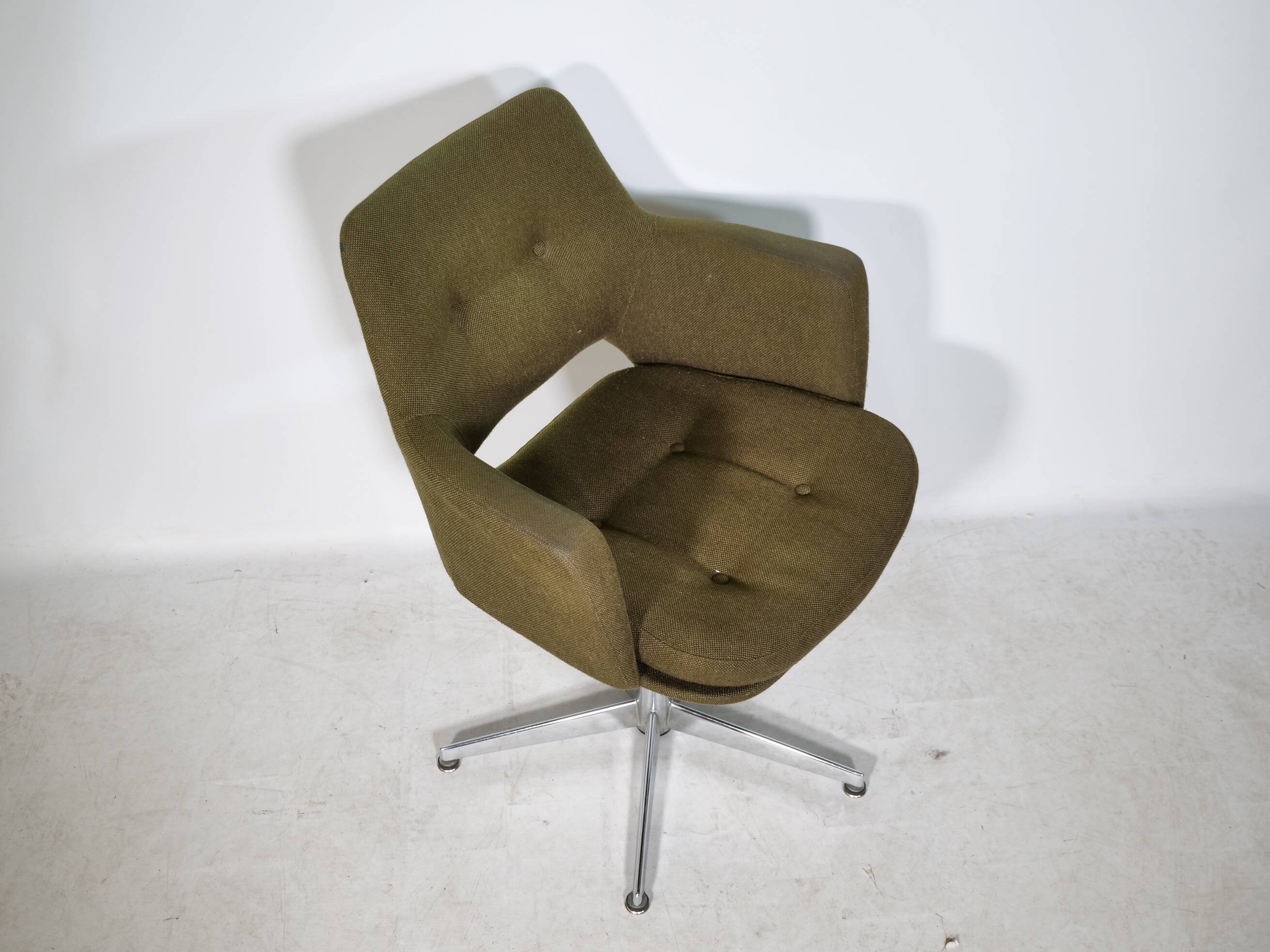 Fauteuil pivotant de style Mid-Century conçu par Egon Eiermann pour Wilde & Spieth, années 1970