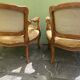 Pair of children's cabriolet armchairs in Louis XV style