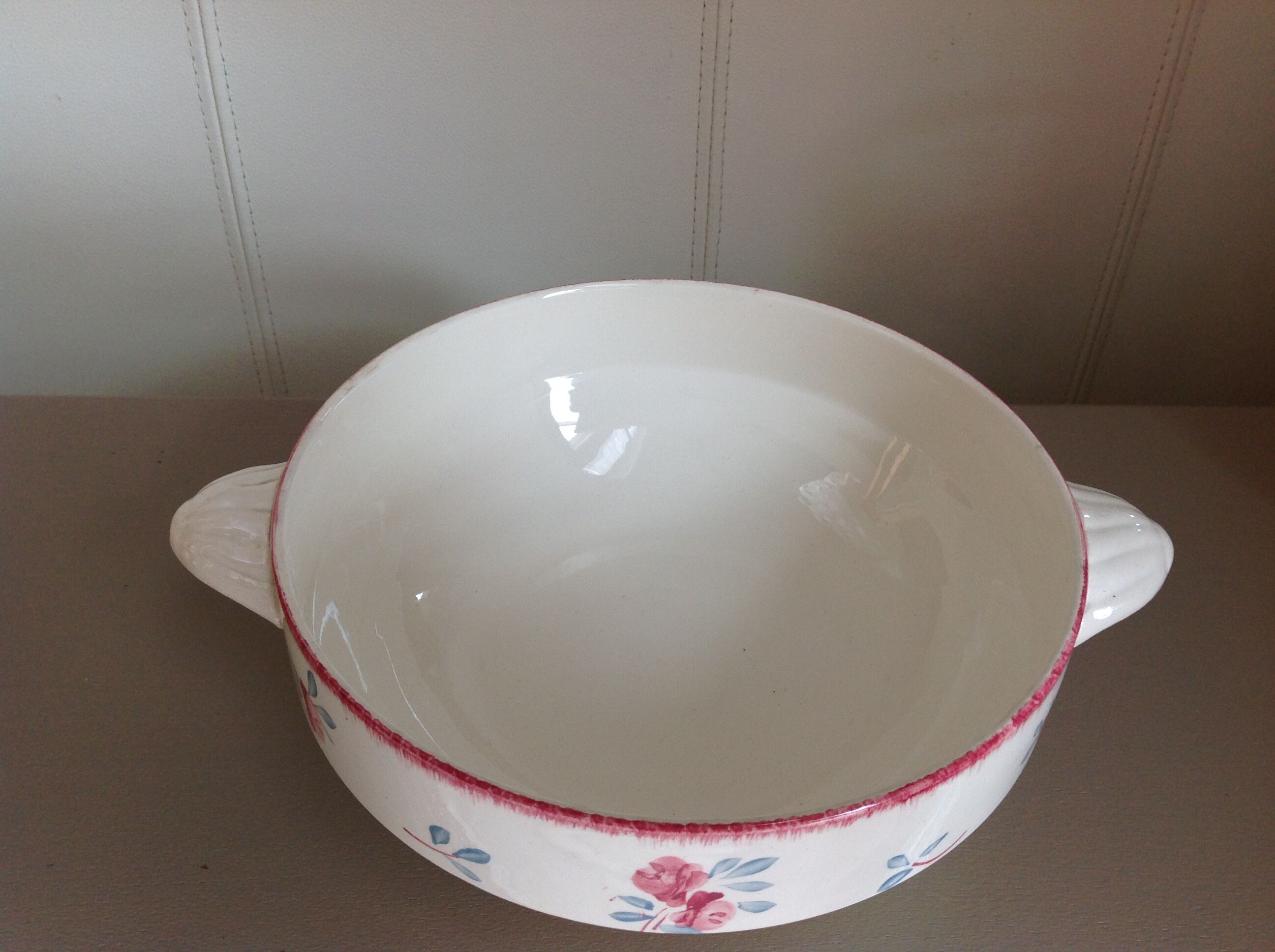 Former Sarreguemines décor Danube ceramic bowl