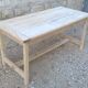 Table de ferme bois brut