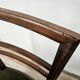 Art Decò dining chairs in walnut and fabric, 1940