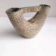 Sculptural double neck vase in stoneware - pottery of the great oak, Vallauris