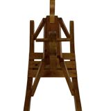 Vintage rocking horse 60s pinewood design minimalist design