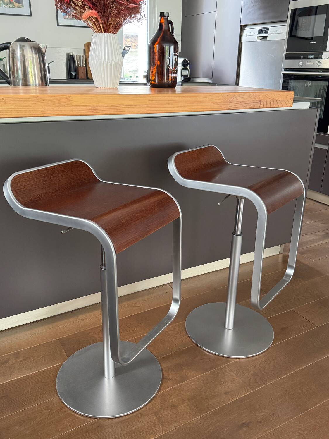 Paire de tabourets design « LEM S79 » par Shin & Tomoko Azumi pour La