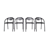 Italian Alisea armchairs by Lisa Bross for Studio Simonetti, 1980s, Set of 4