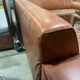 XXL Vintage patinated leather corner sofa 1980