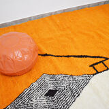 Handmade moroccan berber carpet 300 x 196 cm