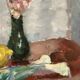Original Swedish Oil on Panel – "Vase and Vegetables" by Arne Kilsby – Signed – Vintage and Framed – 54 × 46 cm (21.3" × 18.1")