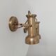 Pair of vintage wall sconces CVL in solid gold brass.
