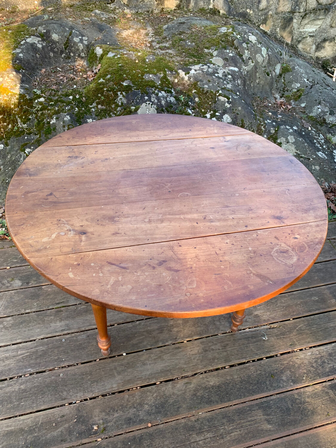 Round table louis philippe a shutters epoch 19 th