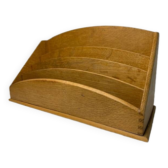 Old wooden mail holder 4 compartments